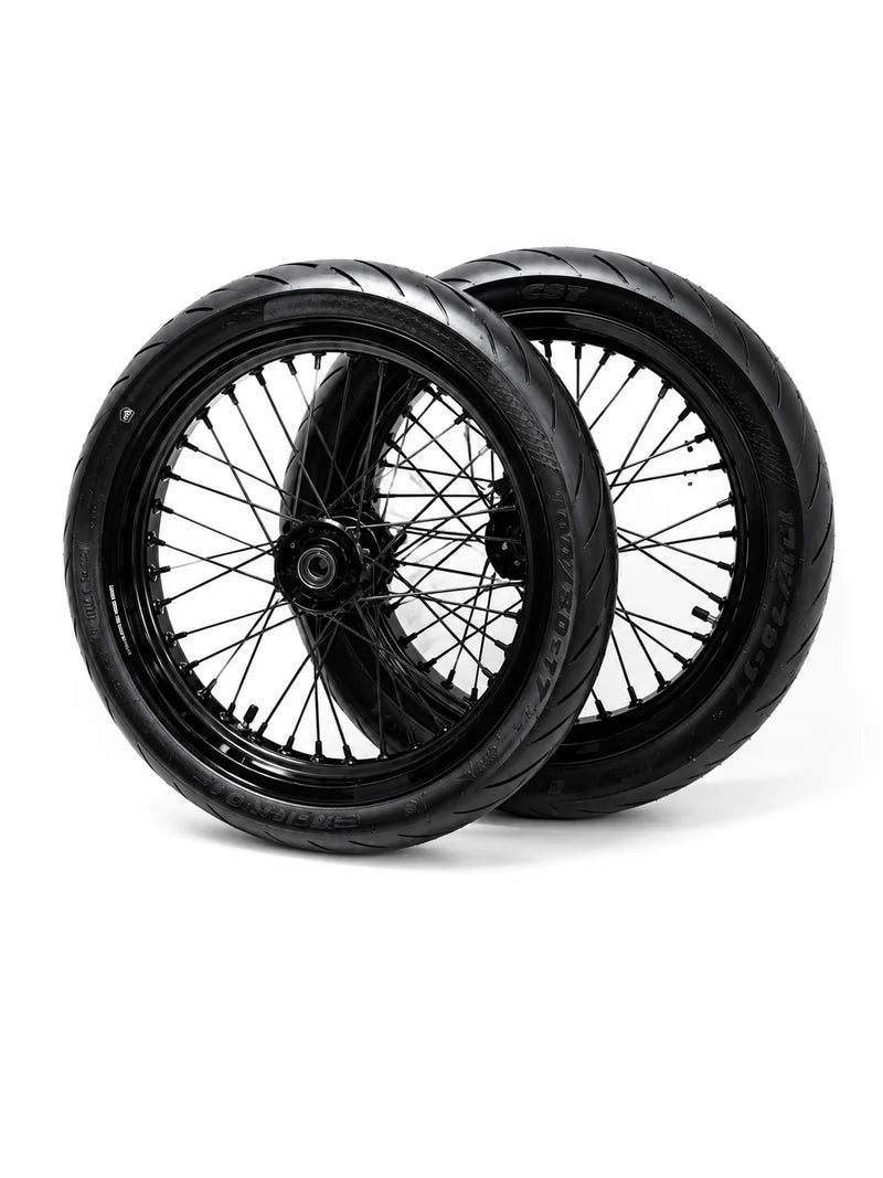 Black Ultra Bee Supermoto Wheelset