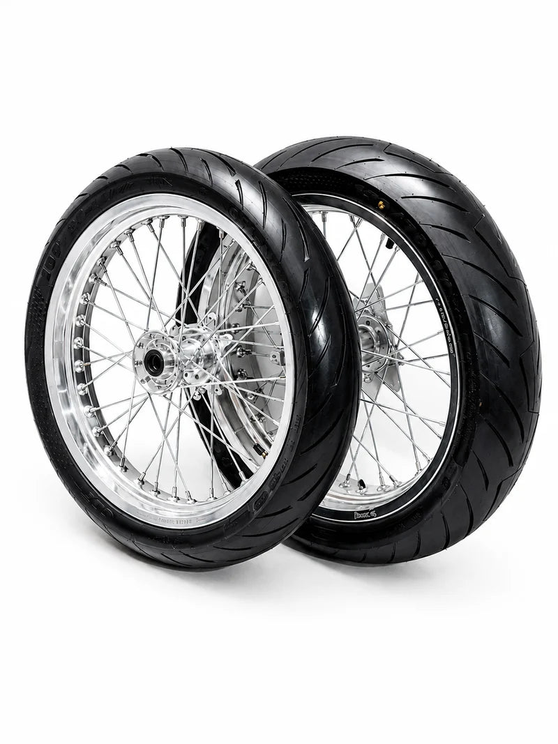 Ultra Bee Supermoto Wheelset chrome