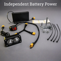 Trontech Universal Battery Powered Baja Light LED Headlight with Switch for E-Bike Motorcycle MTB 8AA No Wiring Required