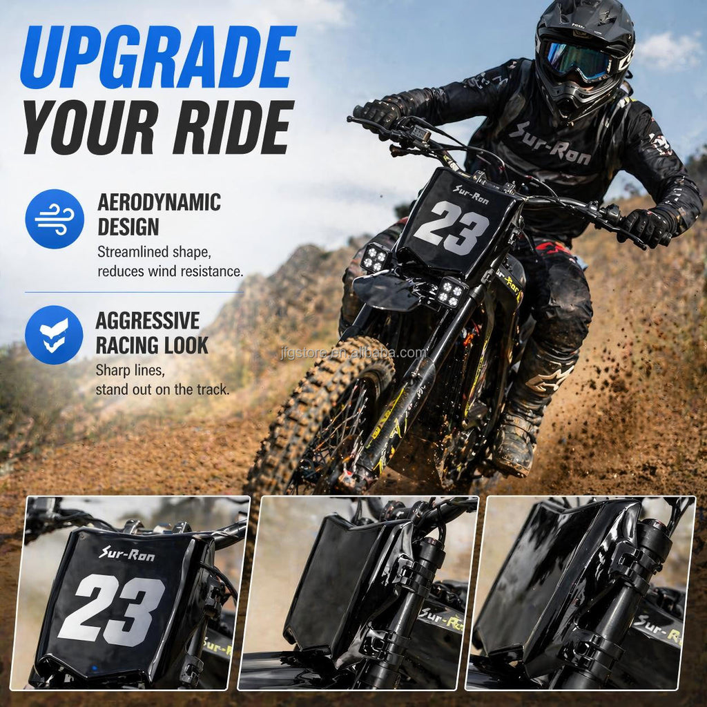 JFG Motocross motocut plate Blank Number Board Surron Light Bee Ebike Front Plastic Shield Motorbike Modifying Accessories Parts
